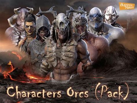 PBR Characters Orcs Pack v1.0 | Character, 3d characters, Pbr