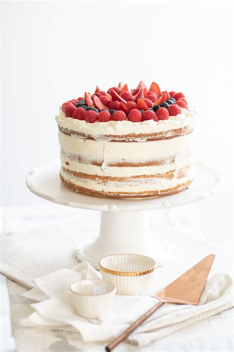 Lemon Mascarpone Naked Cake Danielle Connor