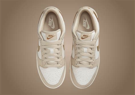 Luxe Metallic Gold Swooshes Decorate The Nike Dunk Low Sneaker News