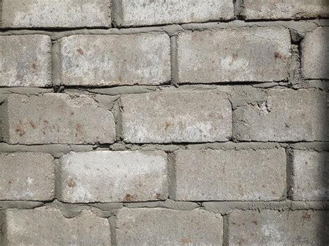 White Cement Brick Wall Texture And Seamless Background Stock