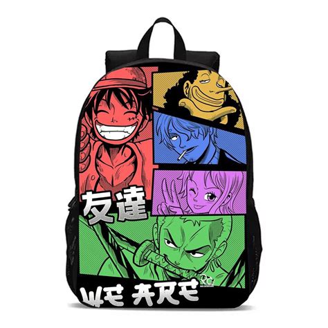 Mochila Escolar Infanto Juvenil Anime Super Top One Piece Shopee Brasil