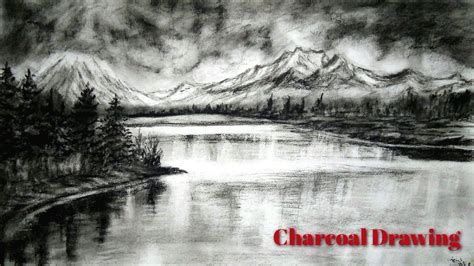 Charcoal Scenery Paintings