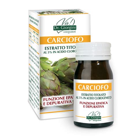 Carciofo Estratto Titolato 60 Pastiglie Dr Giorgini Erboristeria Demetra