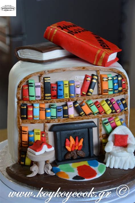 Library Cake Decorated Cake By Rena Kostoglou Cakesdecor