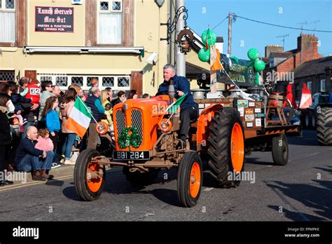 Ferguson Tractor In The Carrickmacross St Patricks Day Parade Stock