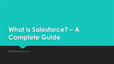 What Is Salesforce Ppt Presentation Youtube