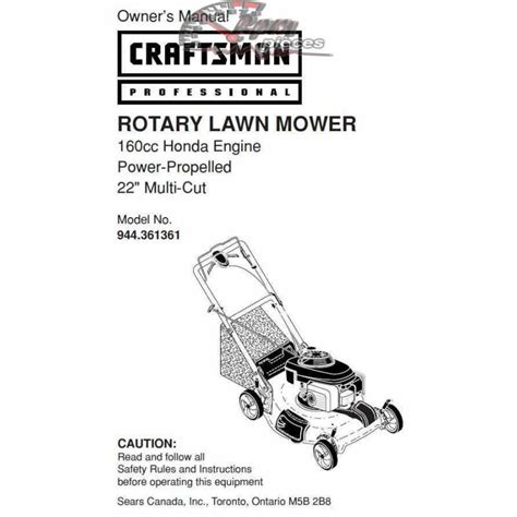 Craftsman Repair Parts Manual