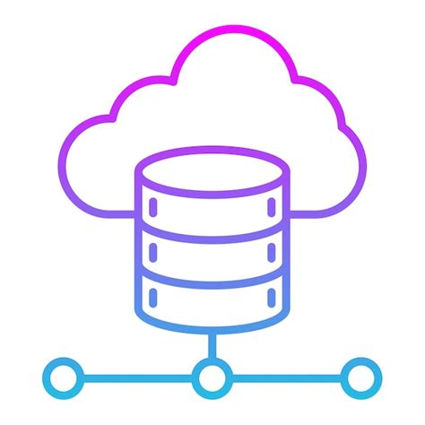 Iconos De Datos En La Nube Vector Premium