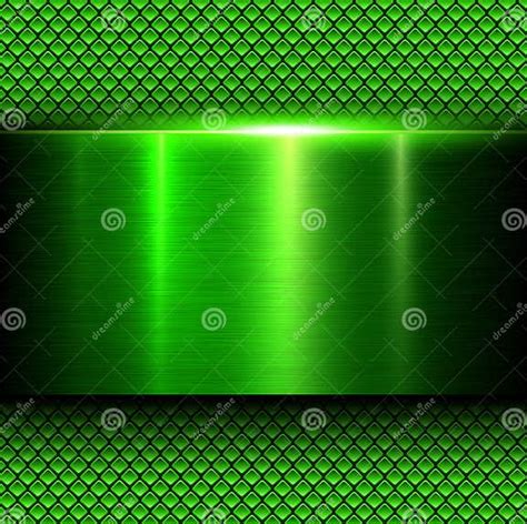 Background Green Metal Texture Stock Vector Illustration Of Carbon