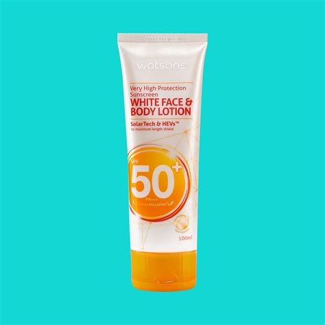 Watsons Very High Protection Sunscreen White Face And Body Lotion Spf 50 Pa 100ml Lazada Ph