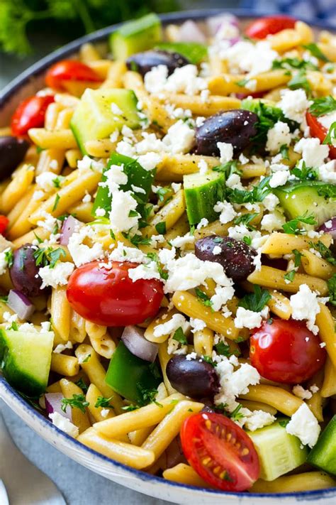 The Most Shared Greek Pasta Salad With Feta And Spinach Of All Time How To Make Perfect Recipes