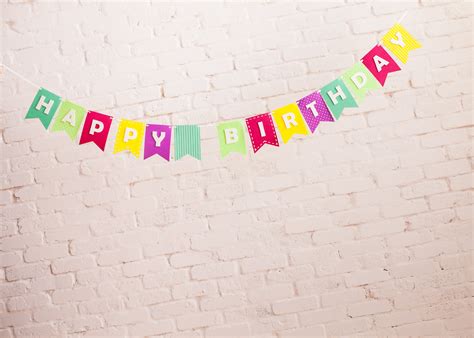 Happy Birthday Banner- Girly Brights | shopdecomod