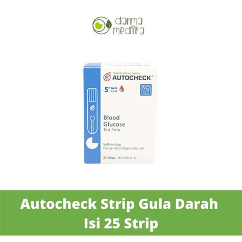 Jual Autocheck Strip Gula Darah Auto Check Glucose Isi 25 Strip Di