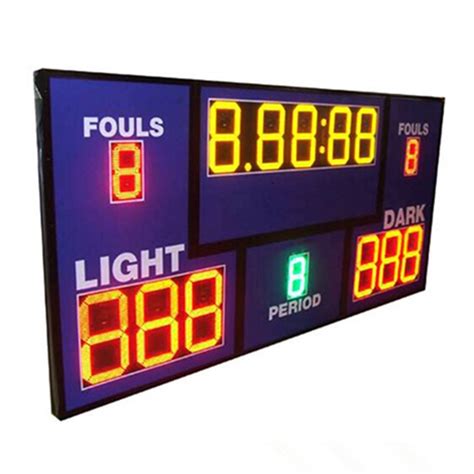 Multi Sport LED Digital Basketball Scoreboard With Shot Clock Timer / Inside Loud Buzzer