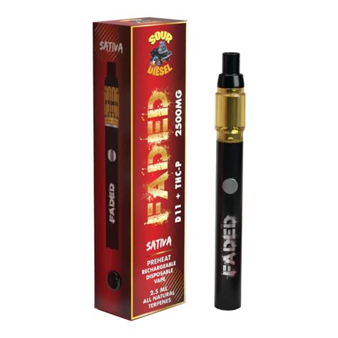 Faded D11 Thc P 2 5ml Disposable Vapesatl Com