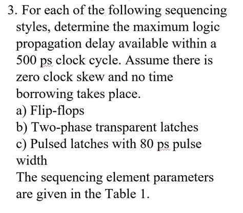 Solved 3 For Each Of The Following Sequencing Styles