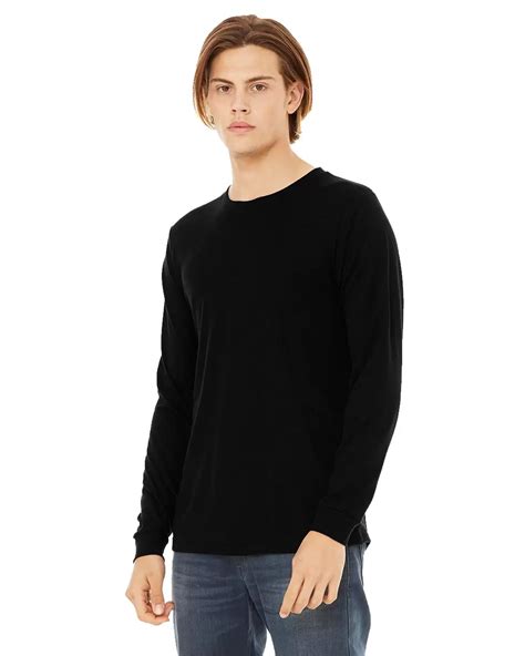 Bella Canvas 3501 Mens Long Sleeve Cotton Tshirt Wholesale Blankstyle