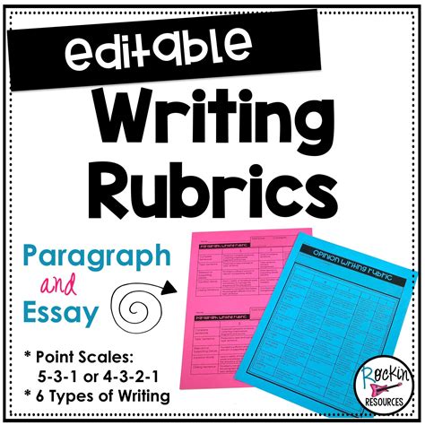 Writing Rubrics For Paragraph And Essay Writing Assignments Artofit