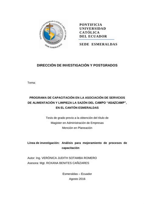 PDF DIRECCIÓN DE INVESTIGACIÓN Y POSTGRADOSrepositorio pucese edu ec