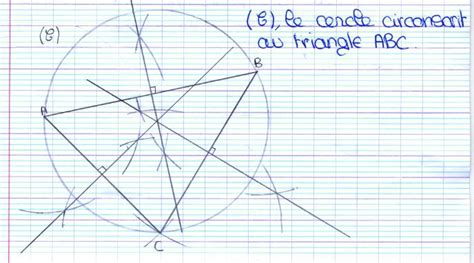 Construction Du Cercle Circonscrit Un Triangle Coll Ge Jean Boucheron