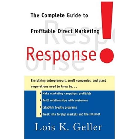 Response The Complete Guide To Profitable Direct Marketing Paperback