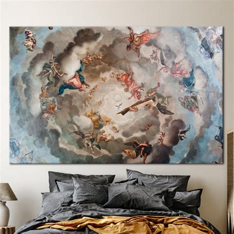 Renaissance Heaven Painting, Heaven Art Canvas, Renaissance Poster, Angel Canvas, Renaissance ...