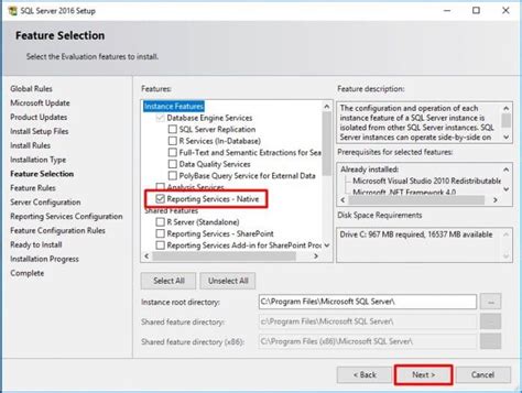 Install Sql Server 2016 Reporting Services Experiencing It