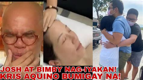 KRIS AQUINO LATEST UPDATE BUMIGAY Na JOSH AT BIMBY NAG IYAKAN