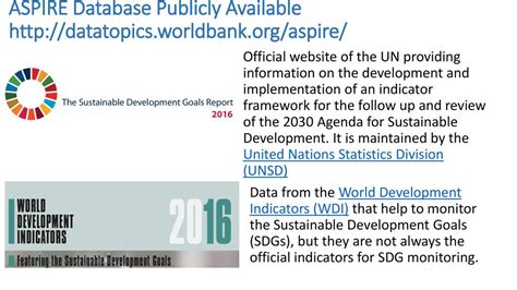 Aspire Data For Monitoring Sdgs Ppt Download