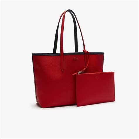 Womens Anna Reversible Bicolor Tote Bag Lacoste