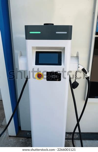 Outdoor Car Vehicle Ev Charging Station Stock Photo 2266001121 ...