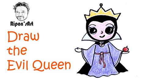 How to Draw the Evil Queen easy. - YouTube