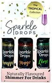 Sparkle Drops The Tropical Collection Shimmer Set For Drinks Prosecco