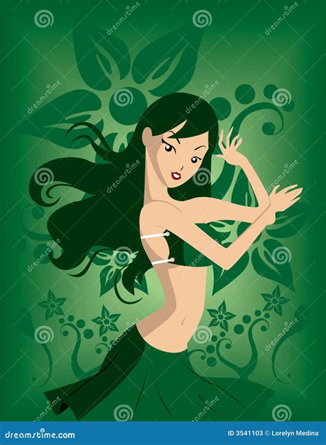 Girl Dancing Stock Illustration Illustration Of Vector 3541103