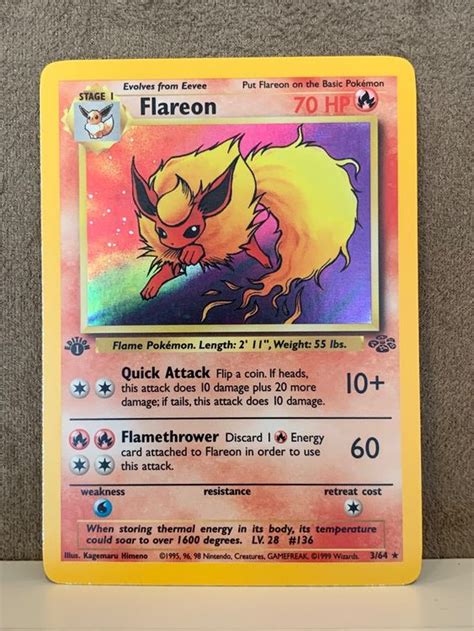 Edition Flareon Flamara Holo Eng Pokemon Jungle Kaufen Auf