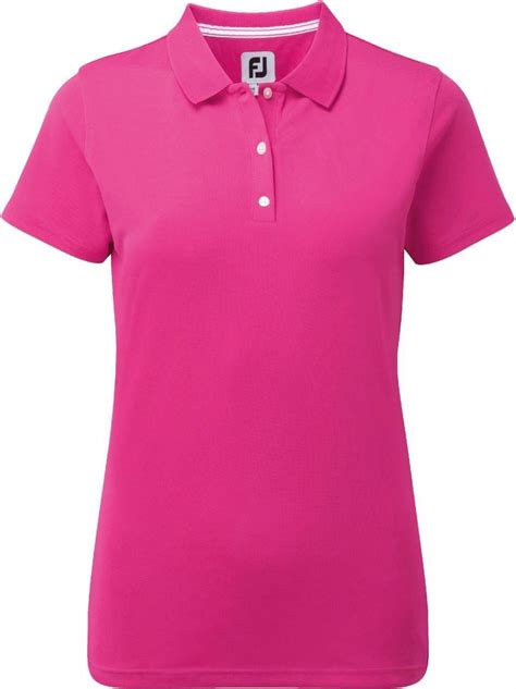 Footjoy Stretch Pique Solid Polo Shirt Hot Pink • Pris