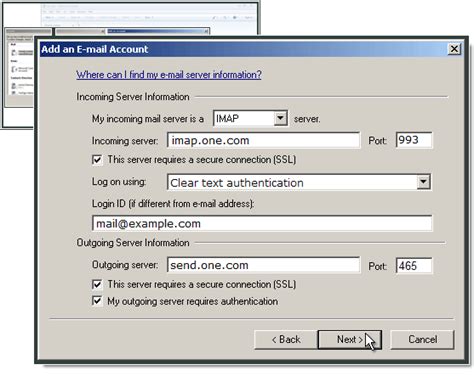 Setting Up Windows Live Mail Support One