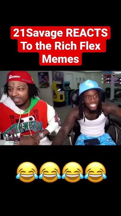 21 Savage Reacts To Drake Rich Flex Memes 😂😂😂😂 Youtube