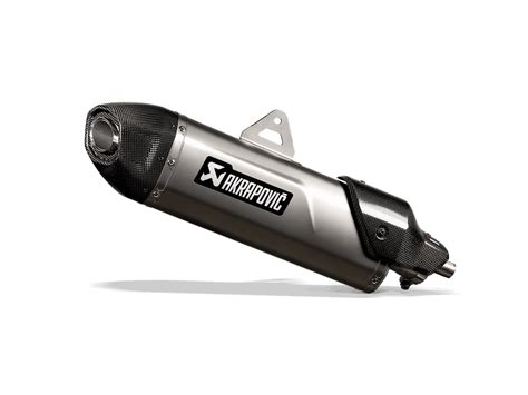 Silenziatore Omologato Akrapovic Titanio Con Fondello In Carbonio Per