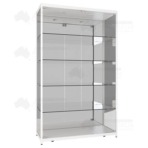 Mirror Back Aluminium Framed Upright Showcases Shop Fittings Australia