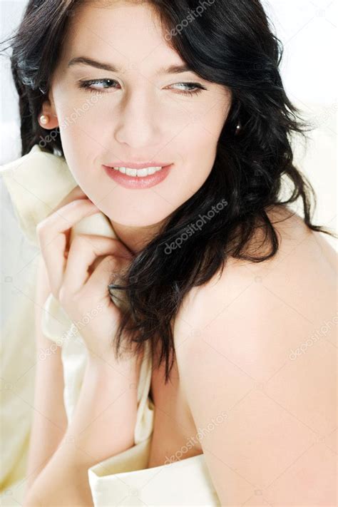 Sexy Brunette In Bed Stock Photo By Bdibdus 1713188