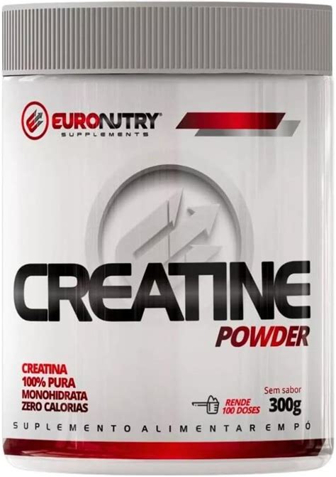 Creatina Powder 100 Pura Monohidratada 300g Euronutry Serve 100