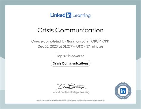 Noriman S On Linkedin Certificate Of Completion