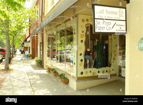 Ajd64288 Southern Pines Nc North Carolina Downtown Shopping