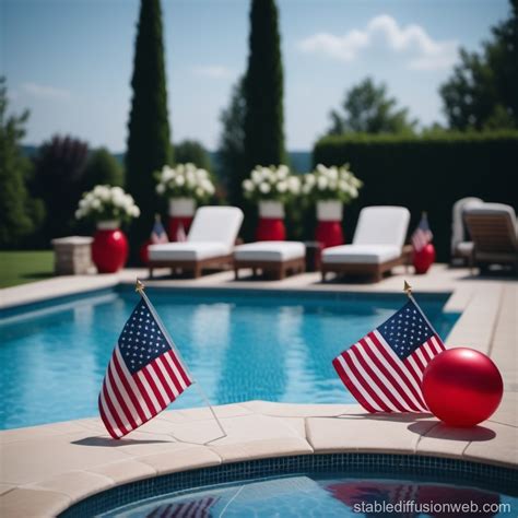 Fourth Of July Pool Decor Ideas Stable Diffusion Online
