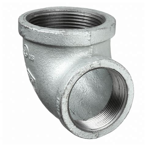 Grainger Approved Galvanized Malleable Iron Reducing Elbow 90 Degrees