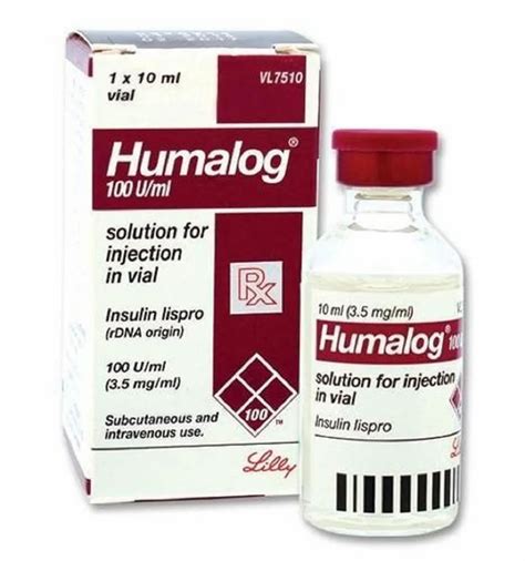 Humalog Insulin Lispro Injection Packaging Type Vial 100 Uml At