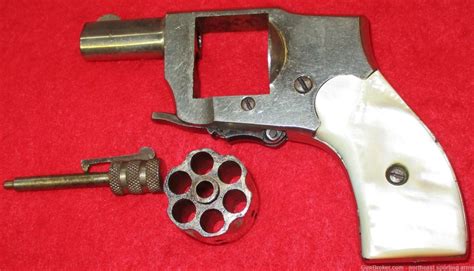 Kolb Model Baby Hammerless Short Nickel Revolvers At