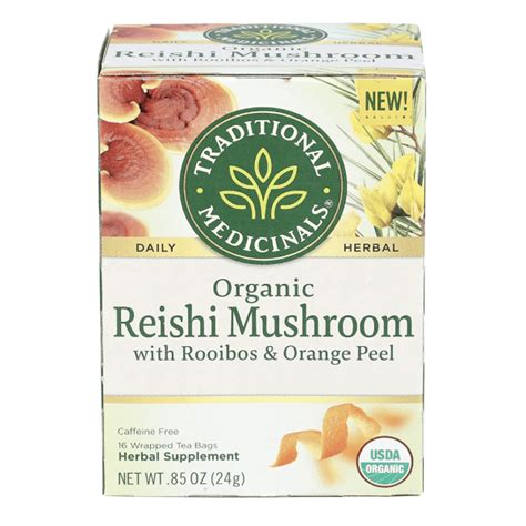 Organic Reishi Mushroom Tea From Traditional Medicinals Club Qigong