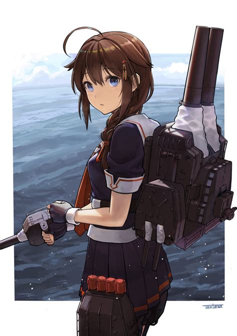 Wallpaper Anime Girls Kantai Collection Shigure Kancolle Shoulder